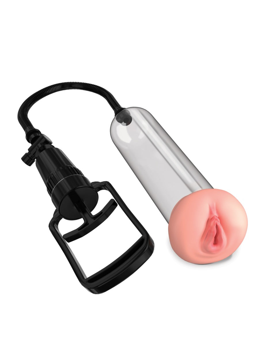 Pipedream - Pump Worx  - Beginner's Pussy Pump - Clear/Light/Black