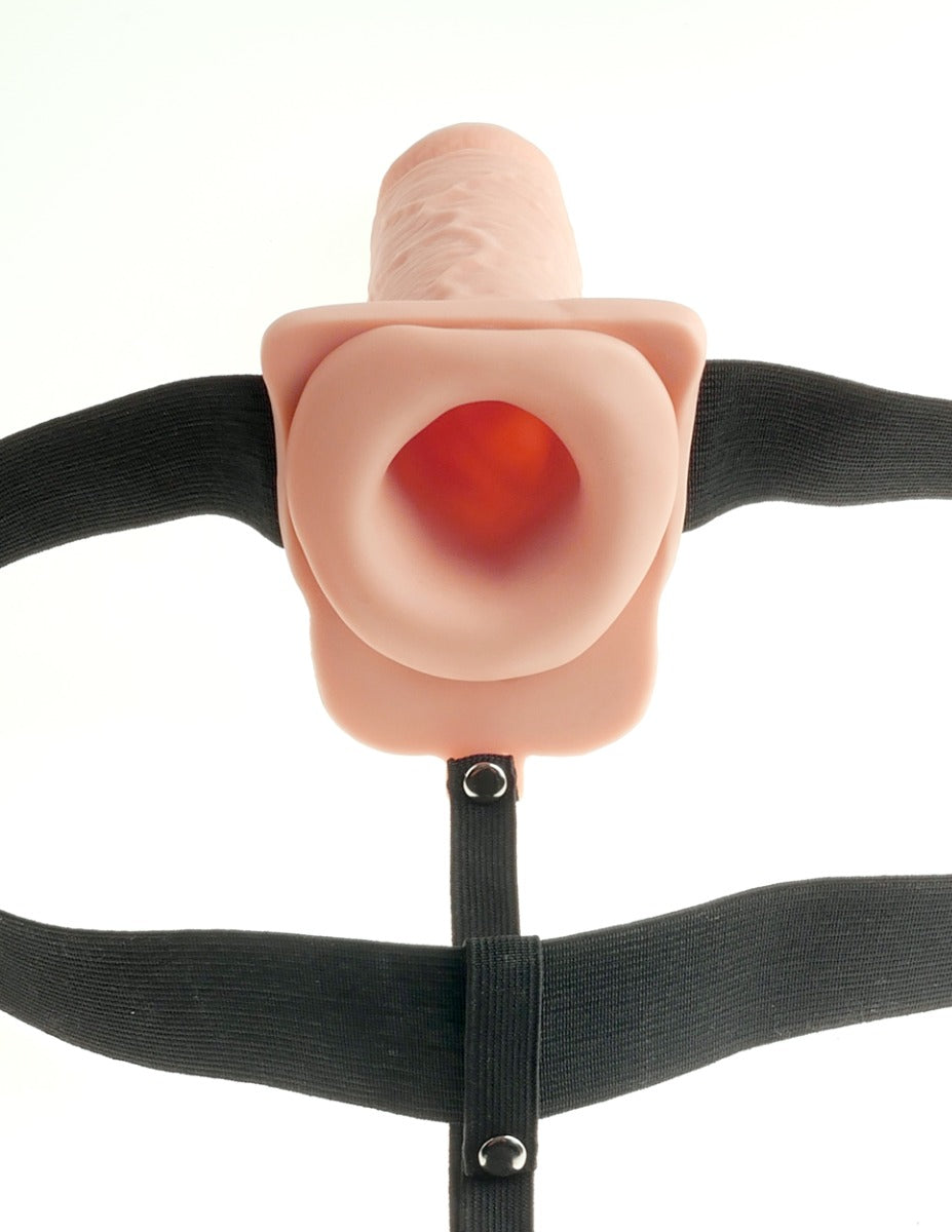 Pipedream - Fetish Fantasy Series - 7" Hollow Strap-On  - Light/Black