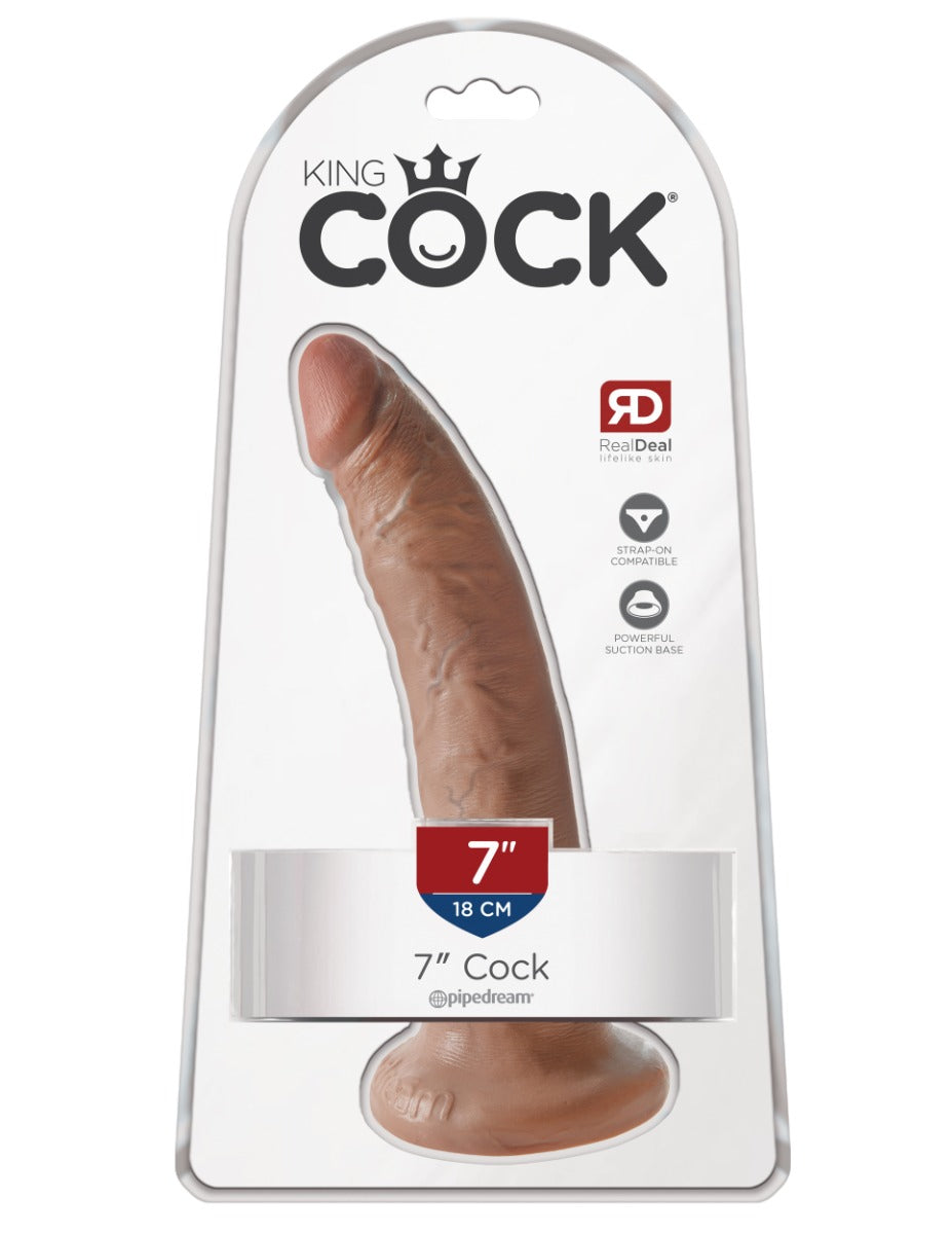 Pipedream - King Cock - 7" Cock  - Tan