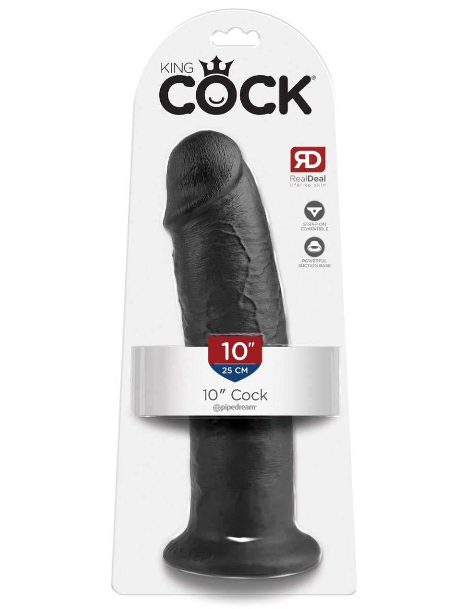 Pipedream - King Cock - 10" Cock  - Black