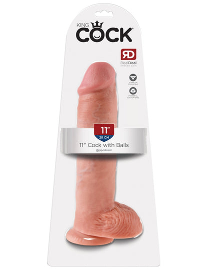 Pipedream - King Cock - 11" Cock with Balls  - Light