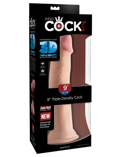 Pipedream - King Cock Plus  - 9" Triple Density Cock - Light