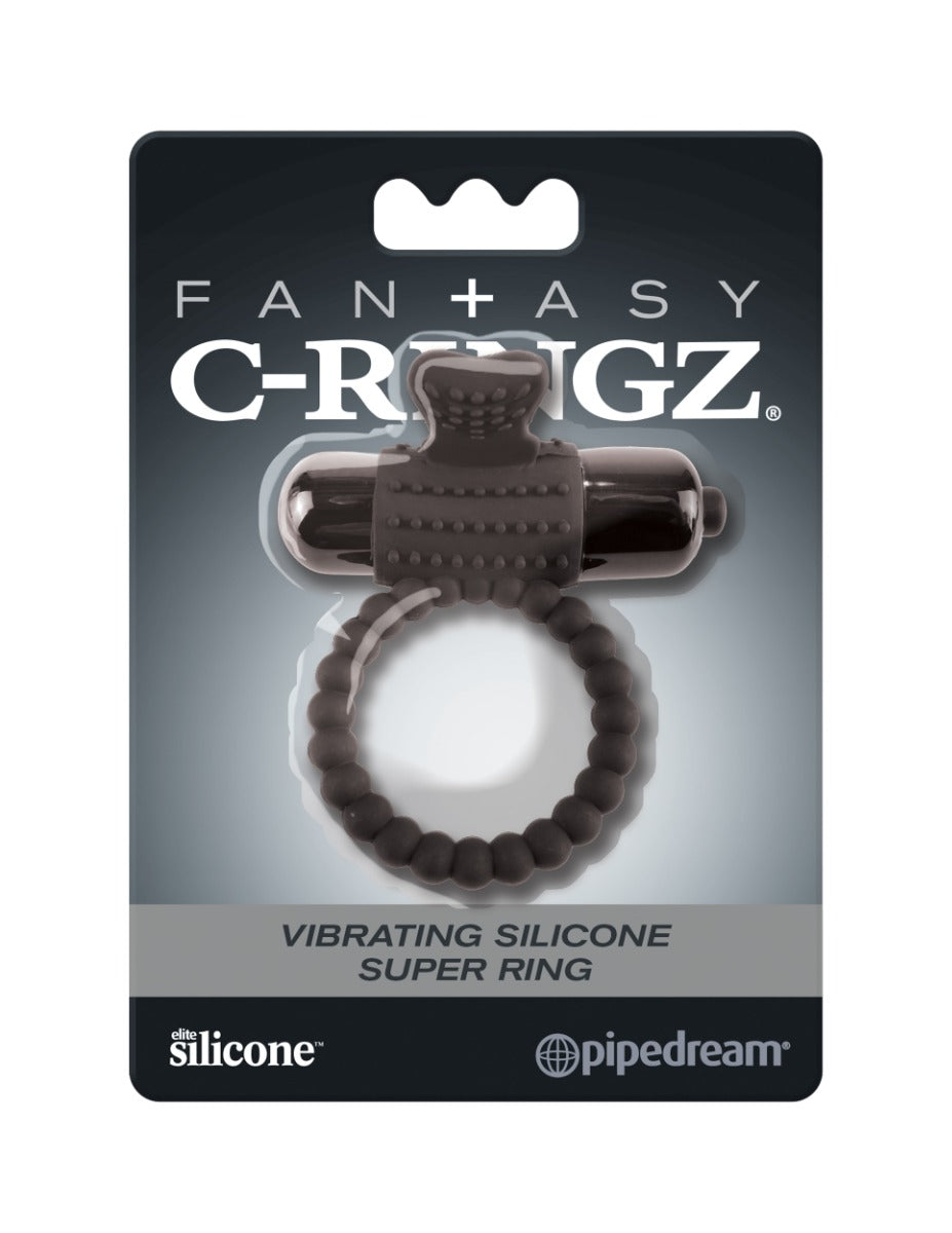 Pipedream - Fantasy C-Ringz  - Vibrating Silicone Super Ring  - Black