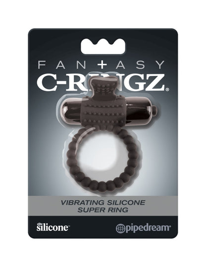 Pipedream - Fantasy C-Ringz  - Vibrating Silicone Super Ring  - Black