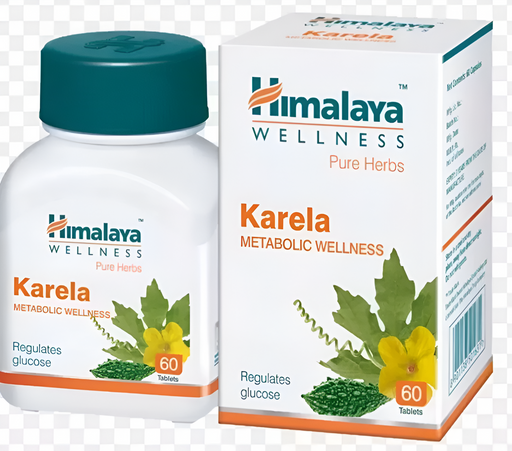 Karela Himalaya 60 Tabs - Blood Sugar Support, Glucose Metabolism, DlABETES Care