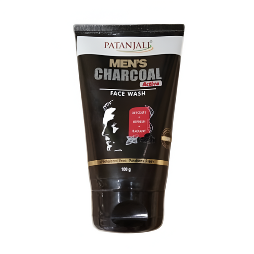 Patanjali Men's Charcoal Active Face Wash -100 gm