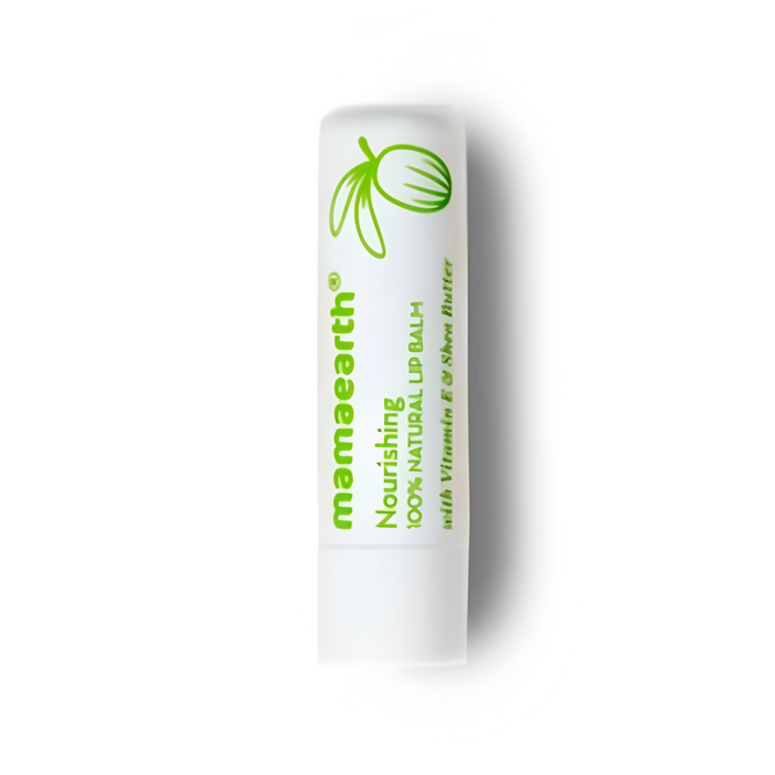 Mamaearth Nourishing 100% Natural Lip Balm With Vitamin E & Shea Butter