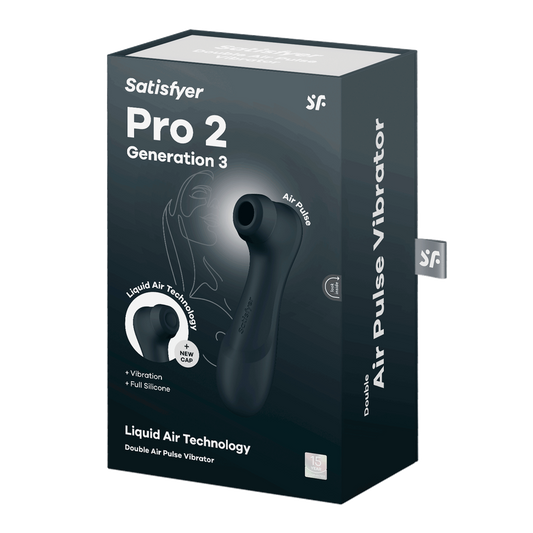 Satisfyer Pro 2 – Generation 3 With Liquid Air Technology Black