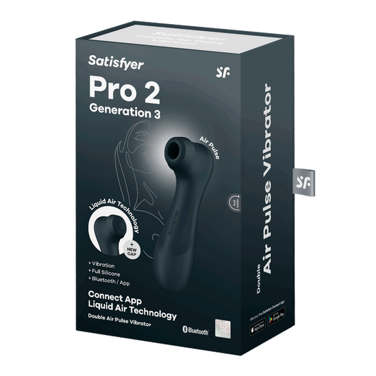 Satisfyer Pro 2 – Generation 3 With Liquid Air Technology – App Enabled Black