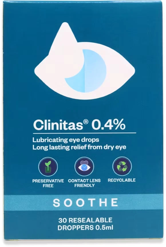 Clinitas Lubricant Eye Drops - 30 Resealable Droppers