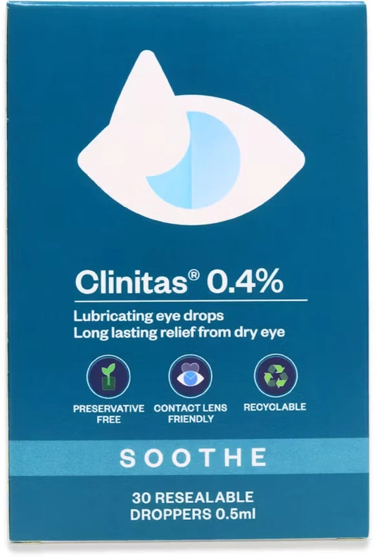 Clinitas Lubricant Eye Drops - 30 Resealable Droppers