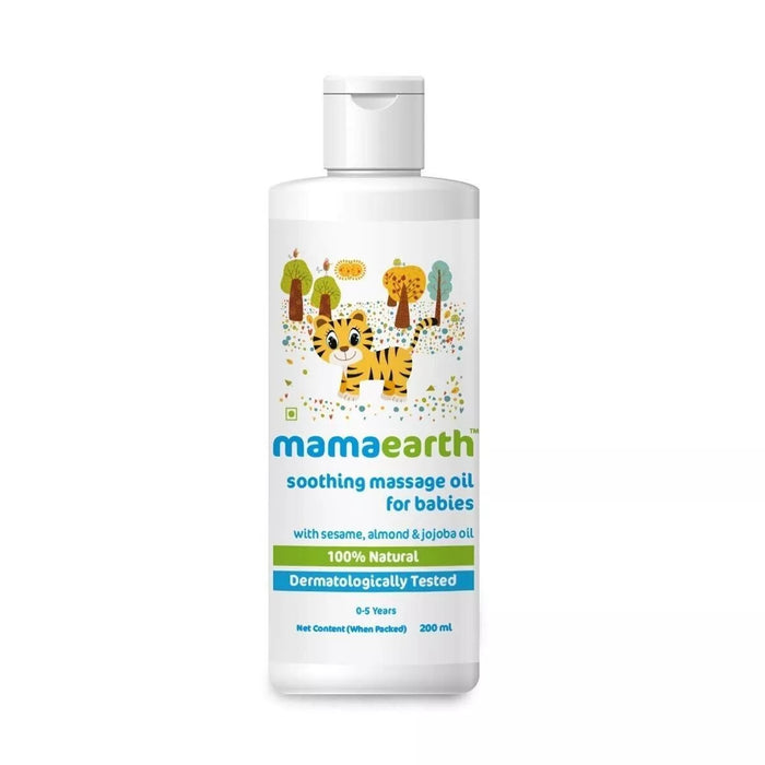 Mamaearth Soothing Baby Massage Oil, with Sesame, Almond & Jojoba Oil - 200ml