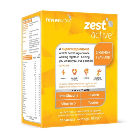Revive Active Zest Active Energy Supplement Orange Flavour 30 Day Pack
