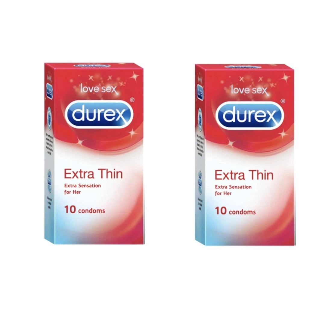 Durex Extra Thin extra senssation for her , 10 Units Expiry 31/01/2026