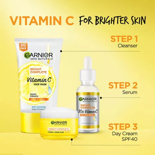 Garnier Skin Naturals Bright Complete Vitamin C FaceWash For Brighter Skin 150g