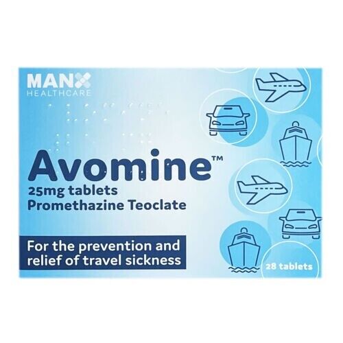 Avomine 25mg Tablets - 28 Tablets