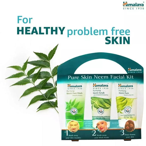 Himalaya Pure Skin Neem Facial Kit (Facewash 50ml, Scrub 50g & Face Pack 50g)