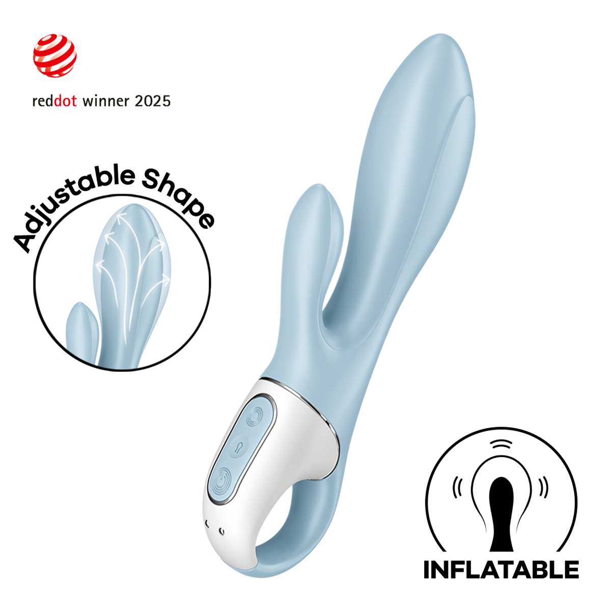 Satisfyer Air Pump Bunny 1 - Ice Blue
