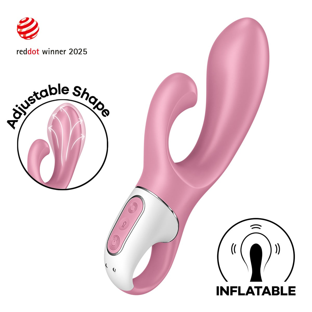Satisfyer Air Pump Bunny 2 - Light Red