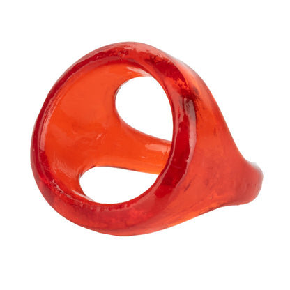 Red COLT XL Snug Tugger male masturbation sleeve with textured exterior and realistic interior for enhanced pleasure.
