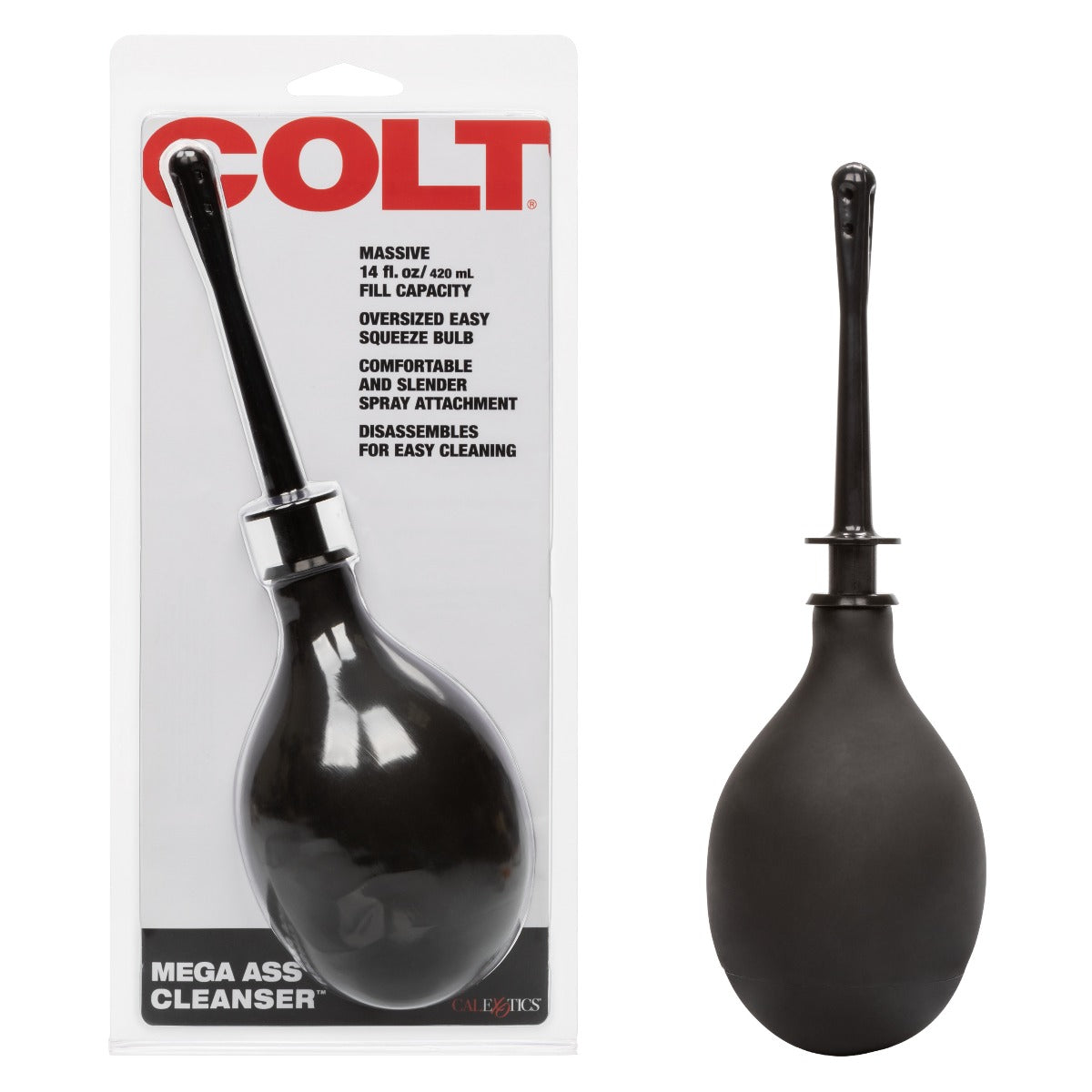 COLT Big Mega Ass Cleanser bottle showing label and packaging, designed for intimate hygiene and cleansing purposes.