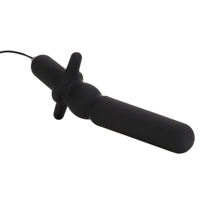 Black COLT Waterproof Power Anal-T sex toy with textured surface and ergonomic design for enhanced pleasure.