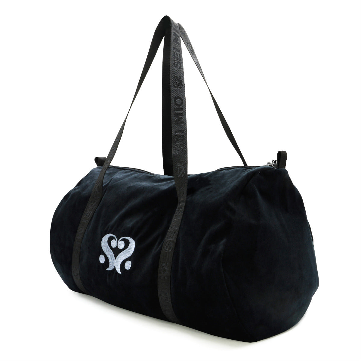 SEI MIO - Velvet Duffle Bag - Black