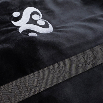 SEI MIO - Velvet Duffle Bag - Black