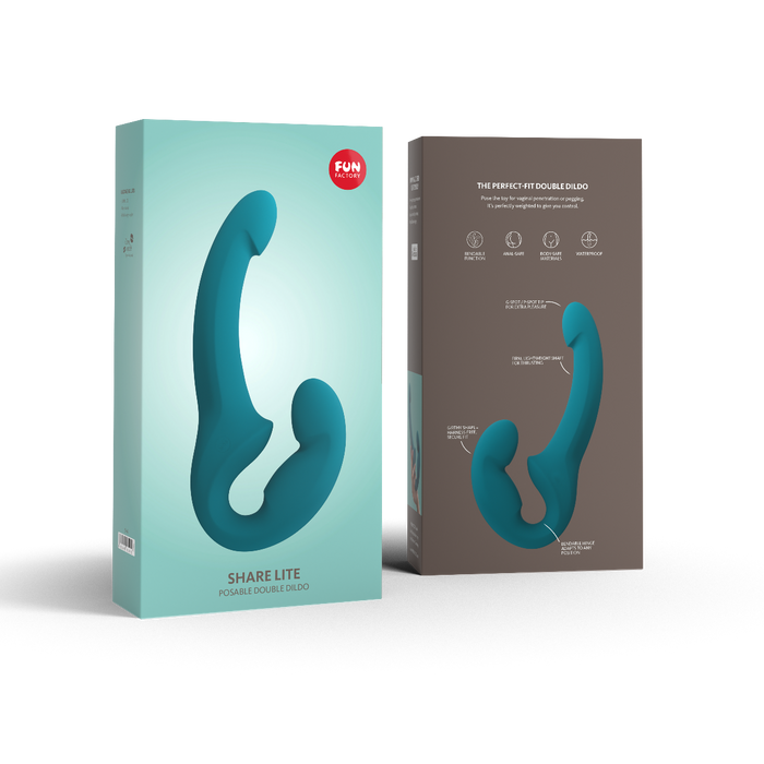 Fun Factory Share Lite Double Dildo - Deep Sea Blue