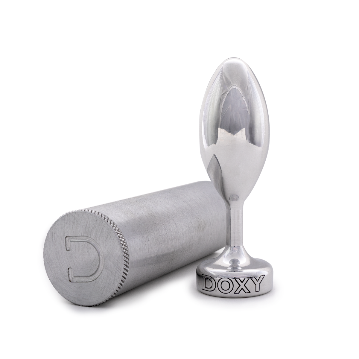 Smooth Doxy Butt Plug in a sleek, cylindrical design, made for comfortable insertion and secure wear.