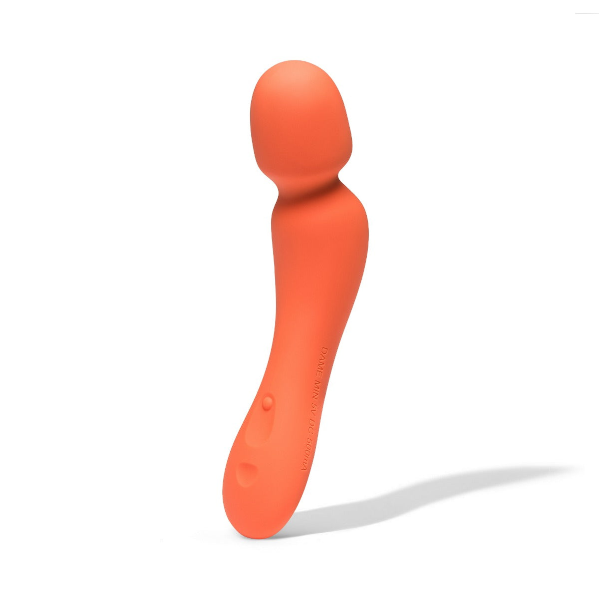 DAME - Min, Mini Wand Vibrator - Papaya