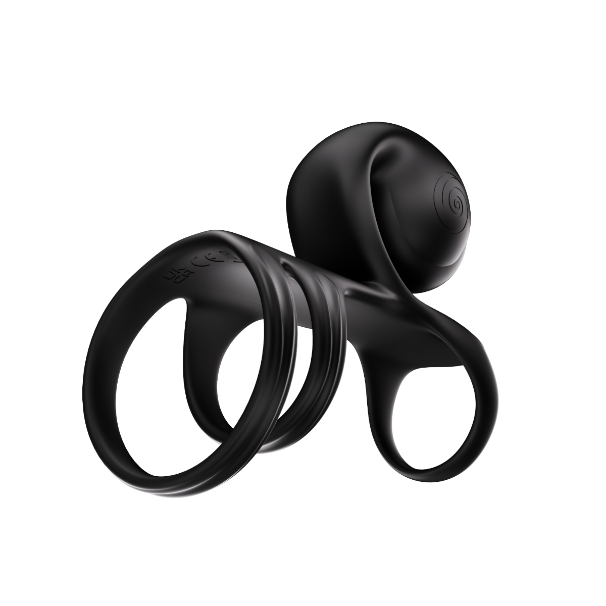 SVibe Snail JOVI ARC Couples Ring - Noir Haze