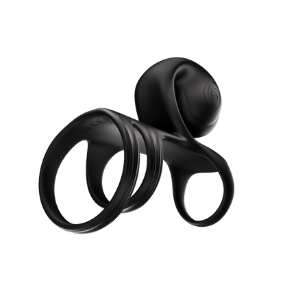 SVibe Snail JOVI ARC Couples Ring - Noir Haze
