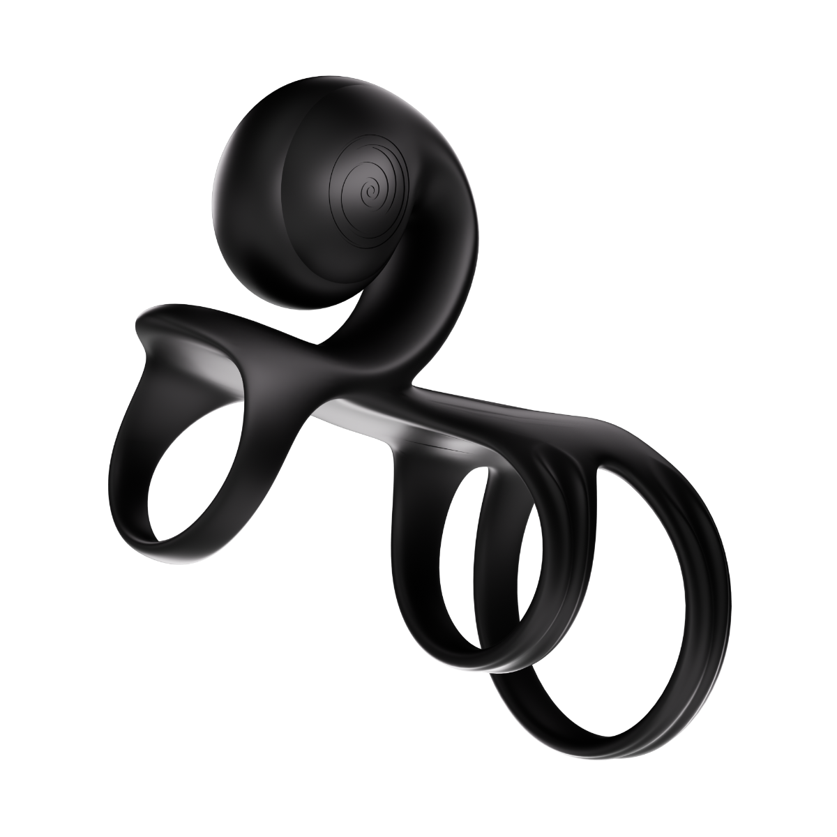 SVibe Snail JOVI ARC Couples Ring - Noir Haze