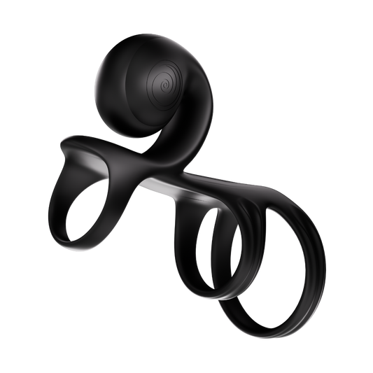 SVibe Snail JOVI ARC Couples Ring - Noir Haze