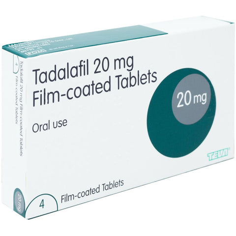 Tadalafil 20mg (Teva) - UK-licensed prescription treatment