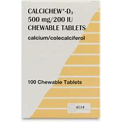 Calcichew D3 Forte Chewable - 100 Chewable Tablets