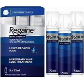 Regaine for Men Extra Strength Scalp Foam 73ml (triple pack)