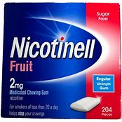 Nicotinell Fruit 2mg Gum -204 Pieces