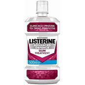 Listerine Advanced Defence Gum Treatment Mouthwash Crisp Mint -500ml