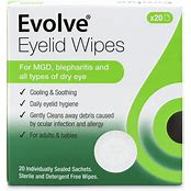Evolve Eyelid Cleansing Wipes - 20 Wipes
