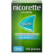 Nicorette Gum Icy White 4mg - 105 Pieces