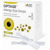 Optase Allergy Preservative Free Eye Drops Single Dose Units (x20)