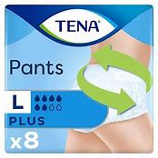 TENA Incontinence Pants Plus Large Size - 8 Pants