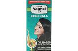PACK 4 X Super Vasmol 33 Kesh Kala Hair Oil - Almond Protein Neem Extract 100ml