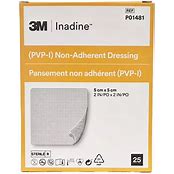 Inadine 5x5cm Non Adherent Dressing - 25 Dressings