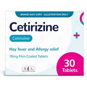 Allergy & Hayfever Relief Cetirizine 30 Days EXPIRY OCTOBER 2024 - 30 Tablets