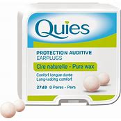 Quies Pure Wax Earplugs - 8 Pairs