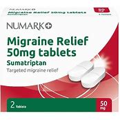 Numark (Tertiary) Migraine Relief 50mg Tabs 2's