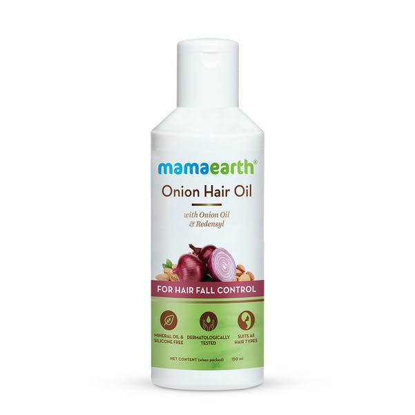 Mamaearth Onion Hair Oil With Onion & Redensyl For Hair Fall Control 150 ml - 250ml